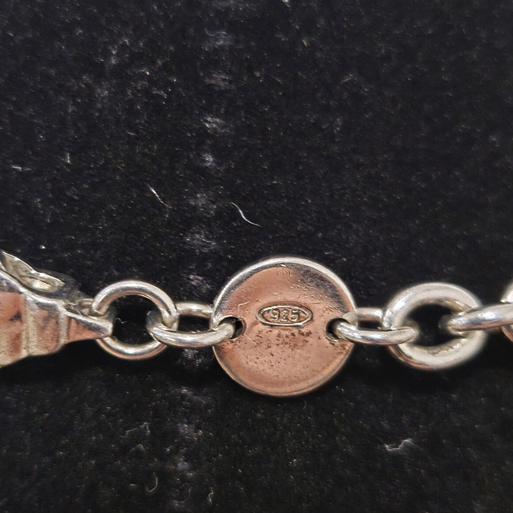Movado Commitment Interlocking 925 Silver Necklace - Picture 4 of 10